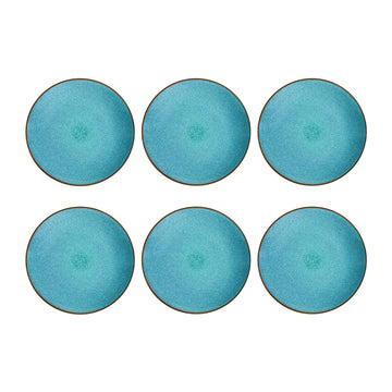 Medard de Noblat - Feeling Turquoise Dessertbord 21 cm (set van 6)