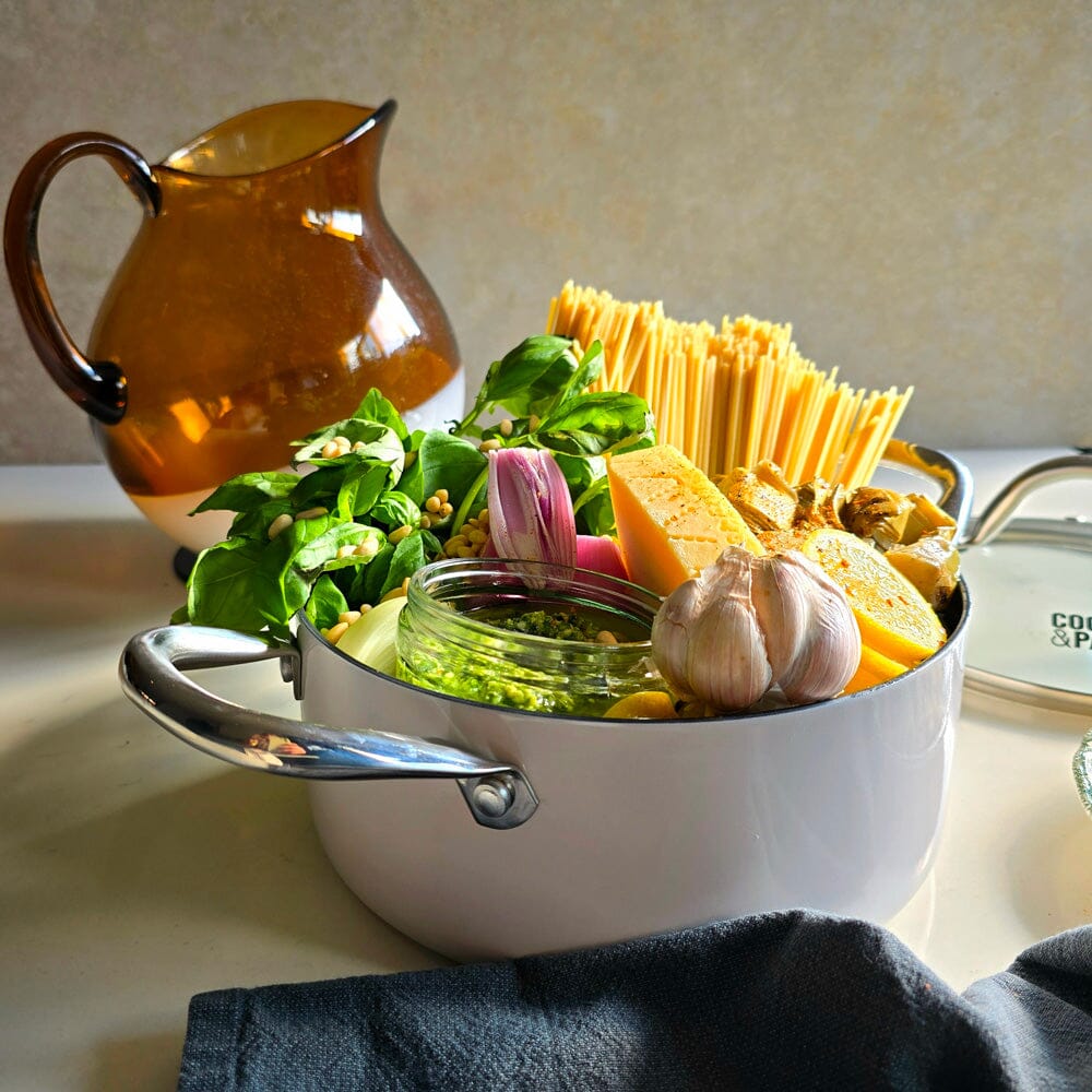 Cook & Pan - Honey Go Ivory Kookpot 20 cm met glazen deksel Cook & Pan 