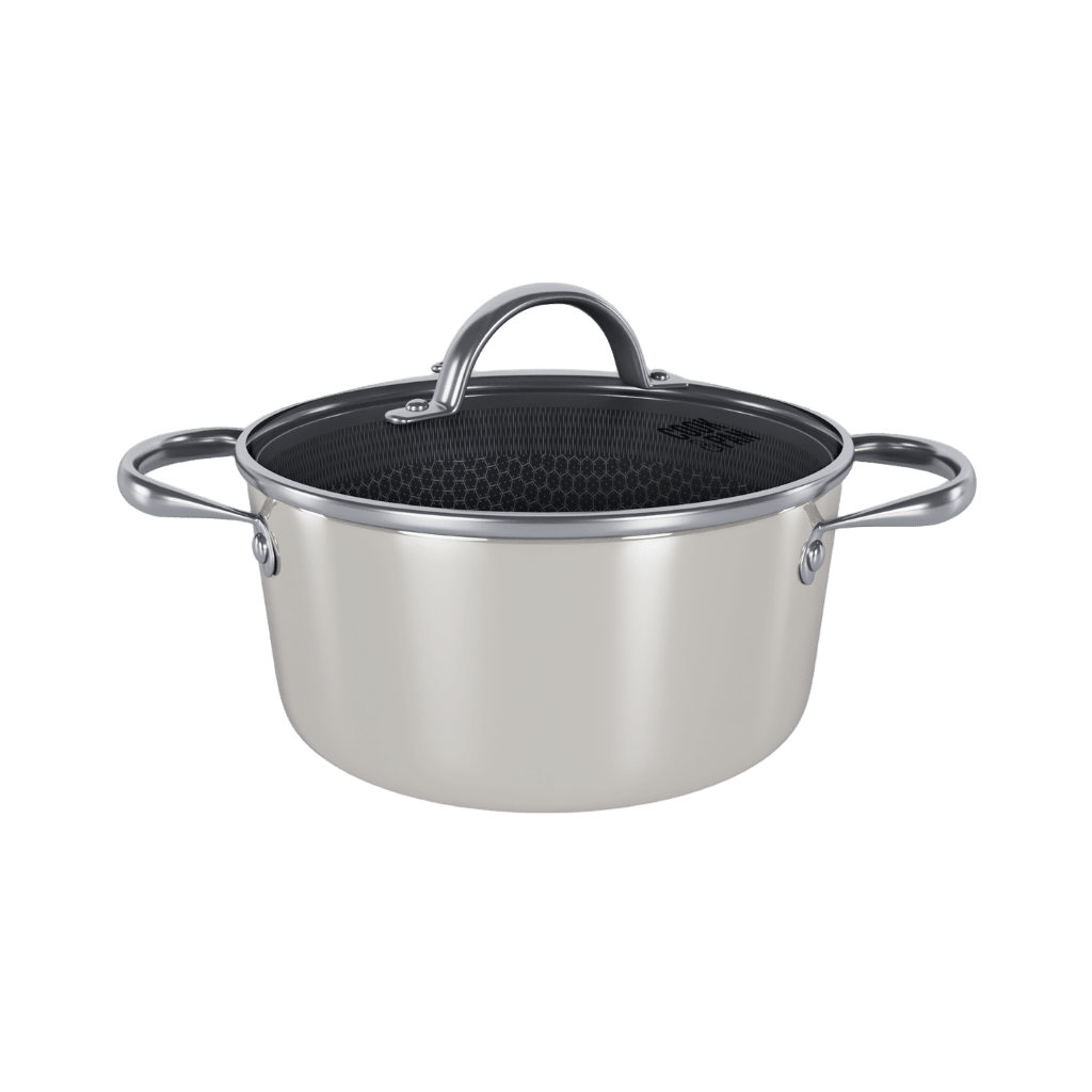 Cook & Pan - Honey Go Ivory Kookpot 20 cm met glazen deksel Cook & Pan 