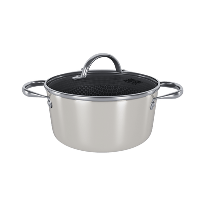 Cook & Pan - Honey Go Ivory Kookpot 24 cm met glazen deksel Cook & Pan 
