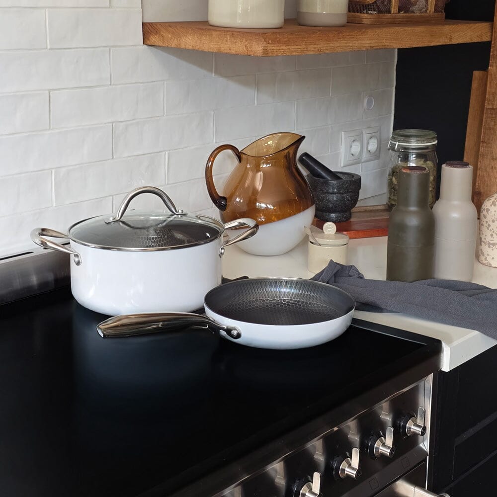Cook & Pan - Honey Go Ivory Pannenset 7-delig Pannenset Cook & Pan 