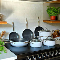 Cook & Pan - Honey Go Ivory Pannenset 7-delig Pannenset Cook & Pan 