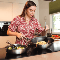 Cook & Pan - Honey RVS Pannenset 9-delig Pannenset Cook & Pan 