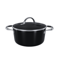 Cook &amp; Pan - Cocotte Honey Signature 22 cm avec couvercle en verre Cook &amp; Pan
