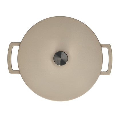 Poêle à frire en fonte Cook &amp; Pan - Taupe of Mind 24 cm - 4 litres