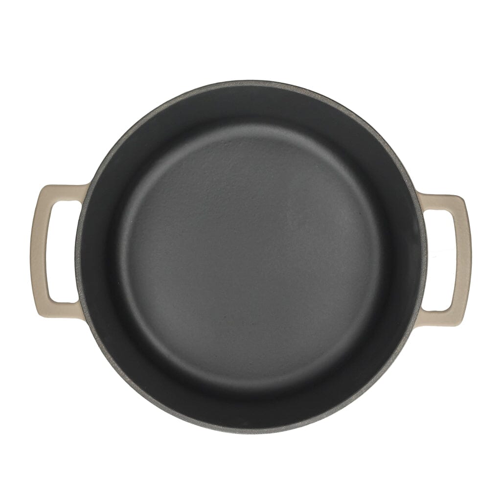 Poêle à frire en fonte Cook &amp; Pan - Taupe of Mind 24 cm - 4 litres