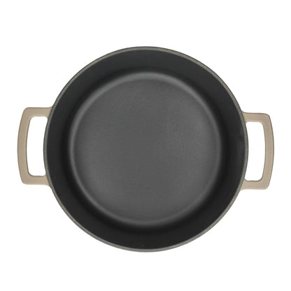 Poêle à frire en fonte Cook &amp; Pan - Taupe of Mind 24 cm - 4 litres