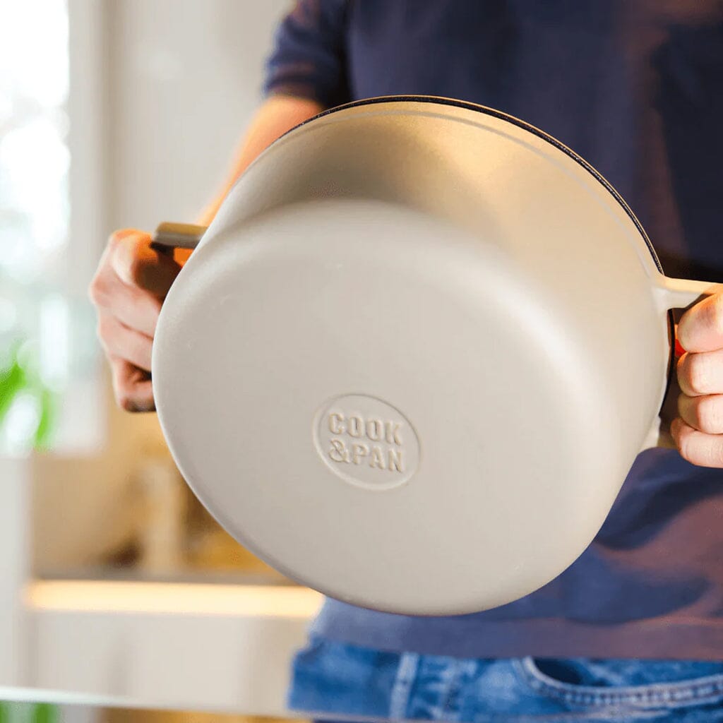 Poêle à frire en fonte Cook &amp; Pan - Taupe of Mind 28 cm - 6,5 litres