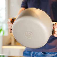 Poêle à frire en fonte Cook &amp; Pan - Taupe of Mind 28 cm - 6,5 litres