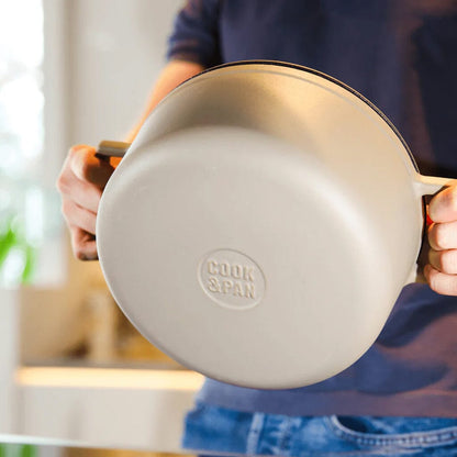 Poêle à frire en fonte Cook &amp; Pan - Taupe of Mind 28 cm - 6,5 litres