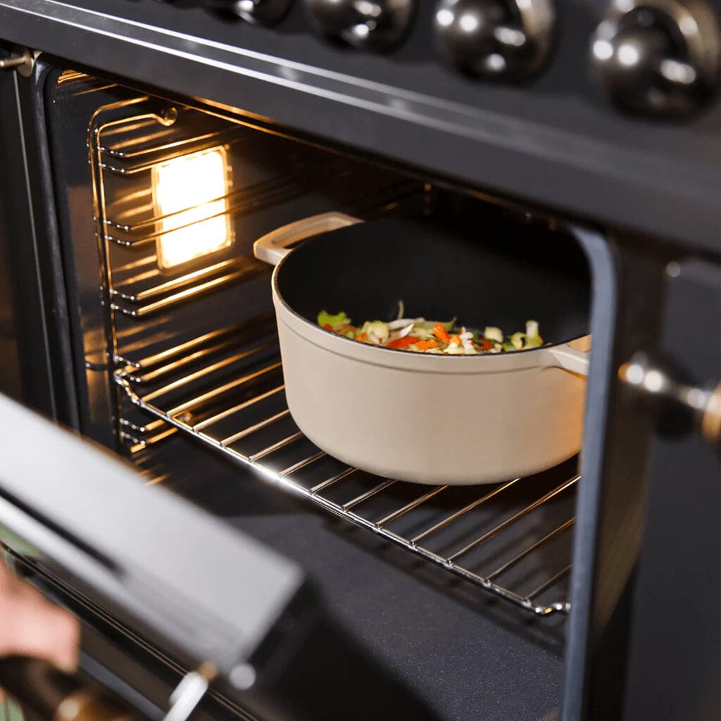 Poêle à frire en fonte Cook &amp; Pan - Taupe of Mind 28 cm - 6,5 litres