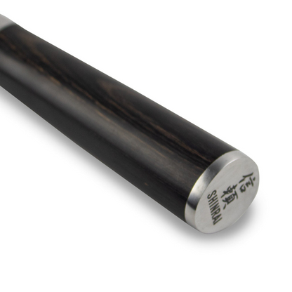 Shinrai Knives - Hammered Damast BR 5-delige Messenset + Magnetisch Messenblok Dubbelzijdig - Zwart