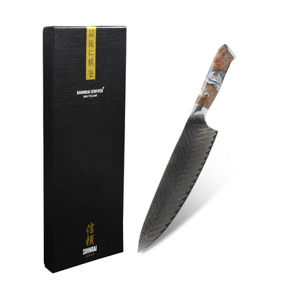 Shinrai Japan - Eclipse Series Damascus Koksmes 20 cm