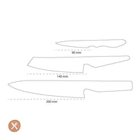 Global - G-2538 Koksmes + Groentemes + Officemes Messenset Global 