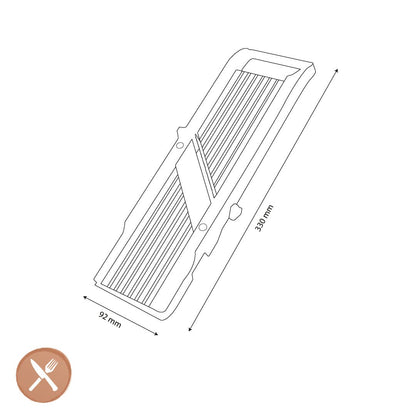 Global - Japanse Mandoline 6,4 cm met 3 messen Global 