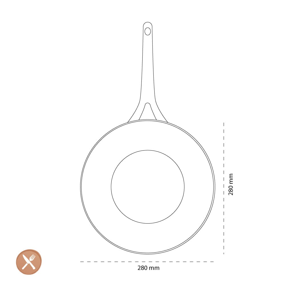 GreenPan - Geneva Wok met keramische antiaanbaklaag 28cm Wokpan GreenPan 