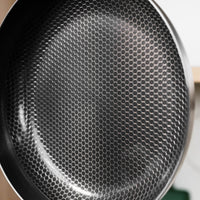 Cook & Pan - Ensemble de 9 poêles en acier inoxydable au miel