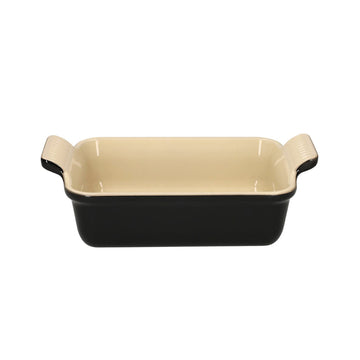 Le Creuset - Heritage Ovenschaal rechthoekig Ebbenzwart 19 x 14 cm