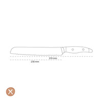 Kai Shun - Nagare Black Broodmes (23,0 cm) Kai Shun 