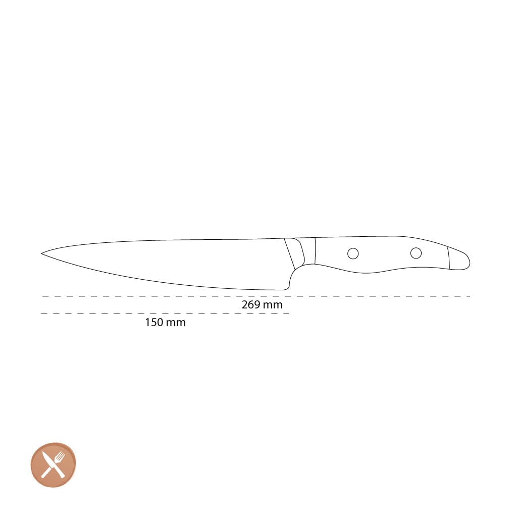 Kai Shun - Nagare Black Officemes (15,0 cm) Kai Shun 