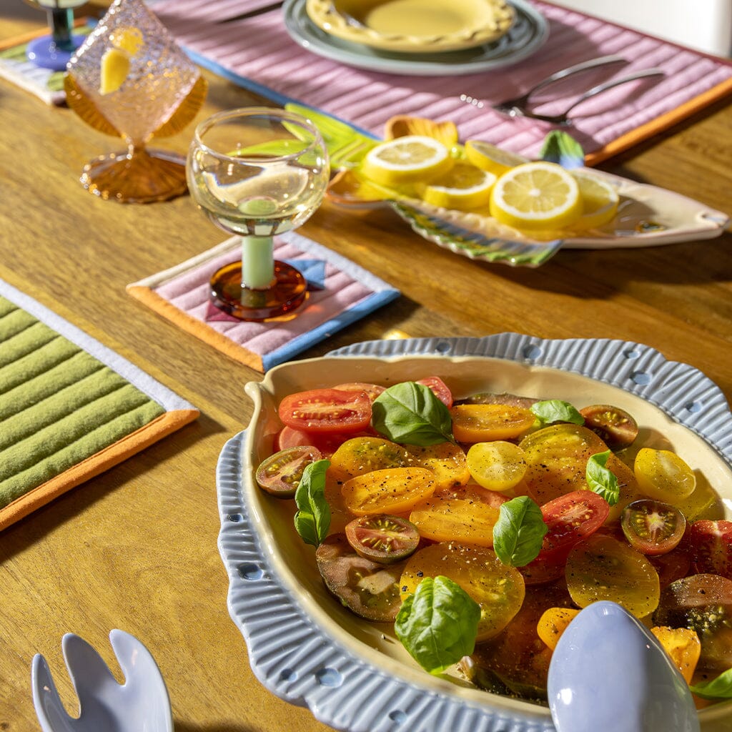 &Klevering - Bord Schol - Botergeel Serveerschaal &Klevering 