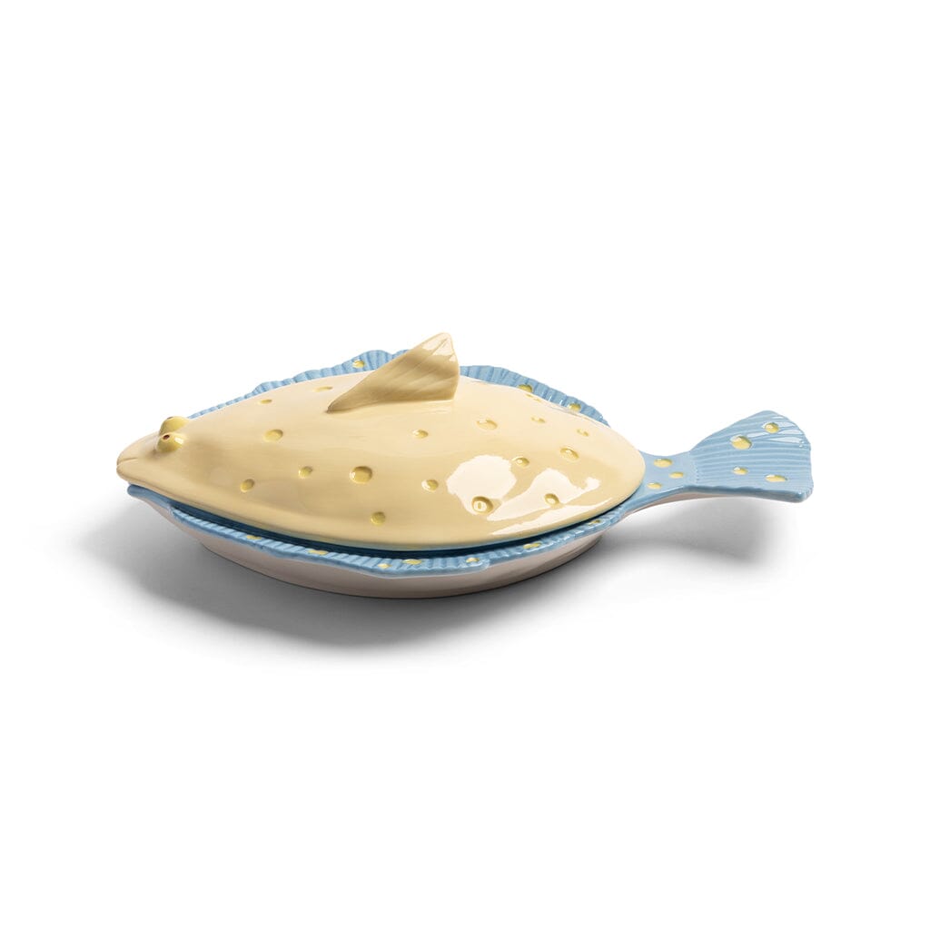 &Klevering - Bord Schol - Geel Serveerschaal &Klevering 
