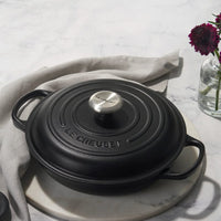 Le Creuset Braadpan Campagnard - Ø26 CM - Gietijzer - Mat Zwart Braadpan Le Creuset 