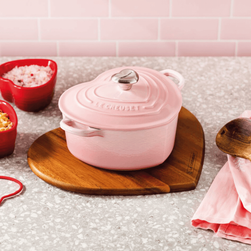 Le Creuset - Braadpan Hart - Shell Pink - 20 cm Le Creuset 