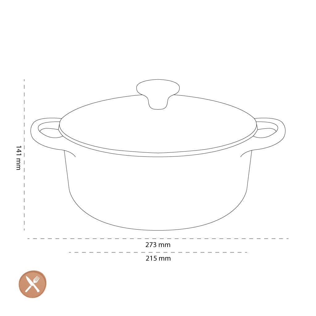 Le Creuset - Braadpan Signature rond Caribbean Blue 20cm 2,4l Le Creuset 