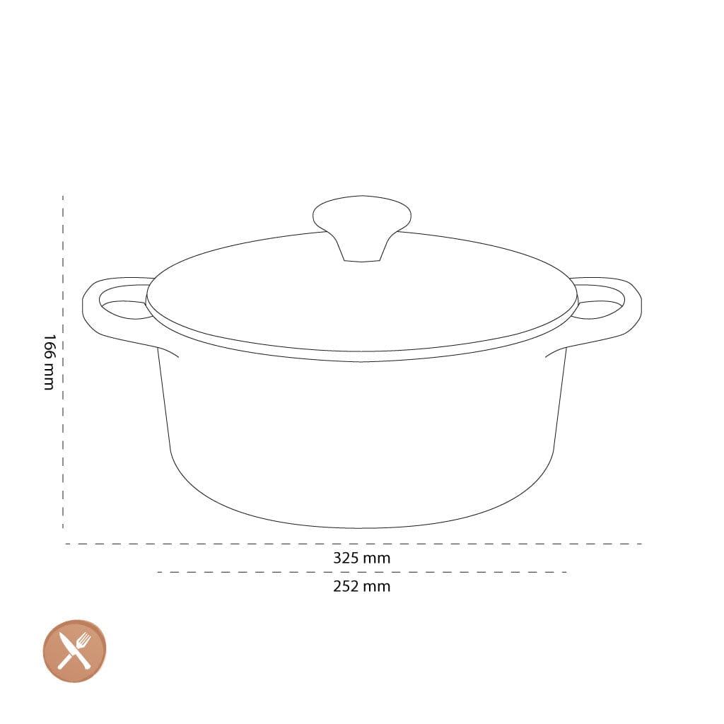 Le Creuset - Braadpan Signature rond Oranjerood 24cm 4,2l Le Creuset 