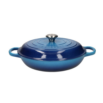 Le Creuset - Signature Campagnard Braadpan Azure 30 cm