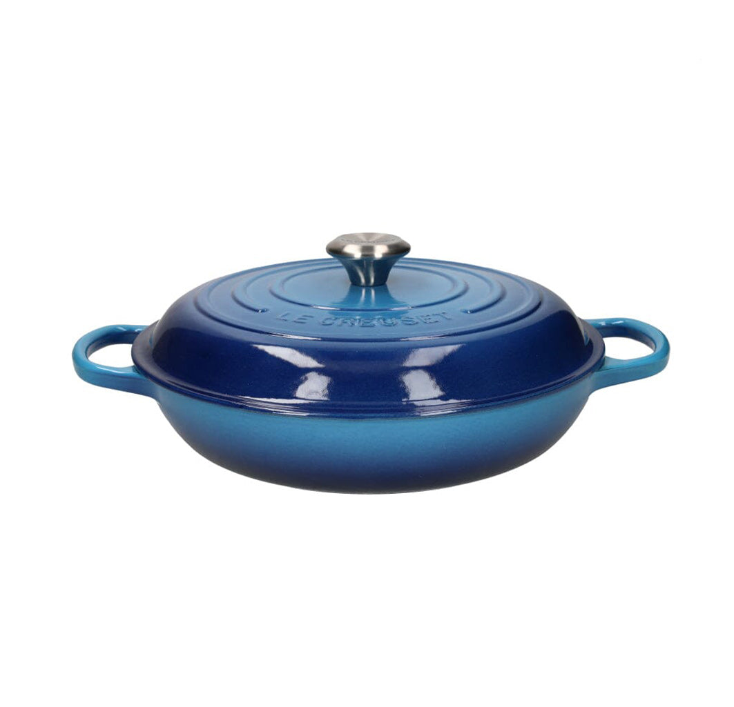 Le Creuset - Signature Campagnard Braadpan Azure 30 cm