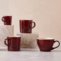 Le Creuset - Grote cappuccino mok Garnet 0,4l Mok Le Creuset 