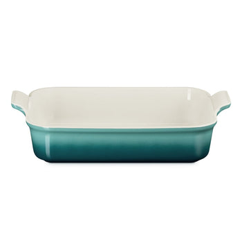 Plat à four rectangulaire Heritage Le Creuset Bleu Riviera 32 x 24 cm