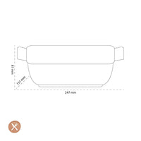 Le Creuset - Heritage Ovenschaal rechthoekig Ebbenzwart 19 x 14 cm Ovenschaal Le Creuset 