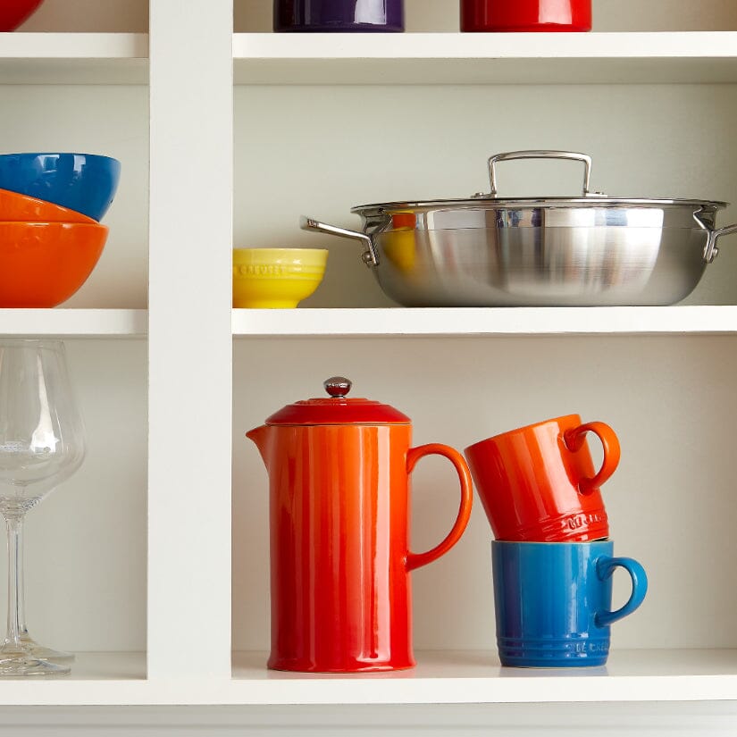 Le Creuset - Koffiebeker Oranjerood 0,2l Bekers Le Creuset 