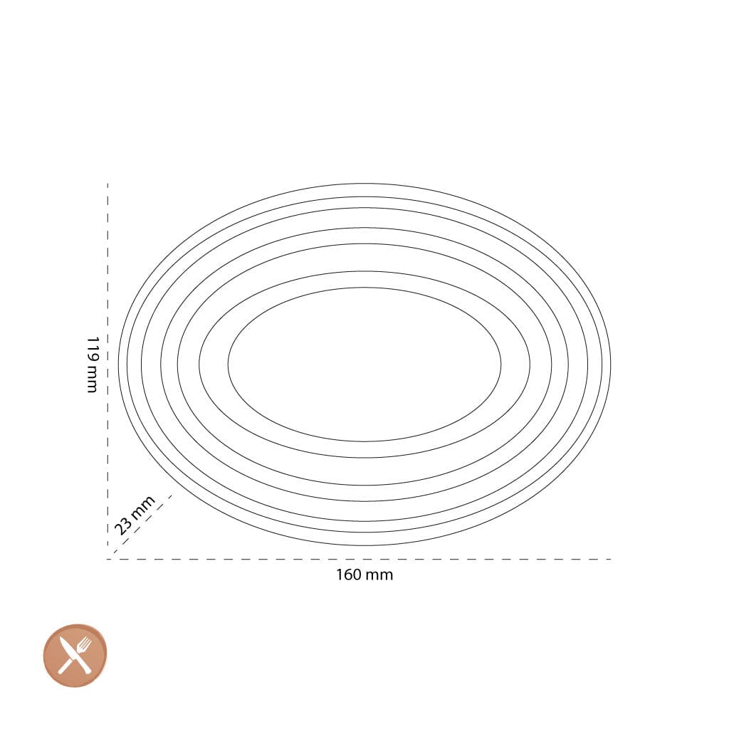 Le Creuset - Lepelhouder ovaal Ebbenzwart 15cm Keukengerei houder Le Creuset 