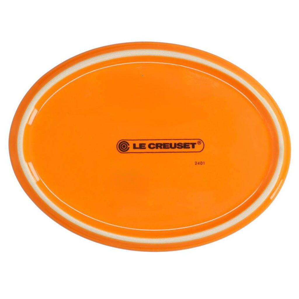 Le Creuset - Lepelhouder ovaal Oranjerood 15cm Lepelhouder Le Creuset 