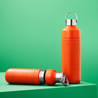 Le Creuset - On The Go Drinkfles 1L Oranjerood Thermosfles Le Creuset 