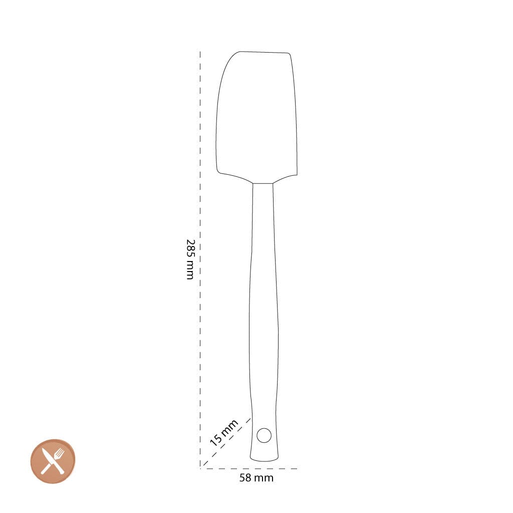 Le Creuset - Premium medium spatel Ebbenzwart Le Creuset 