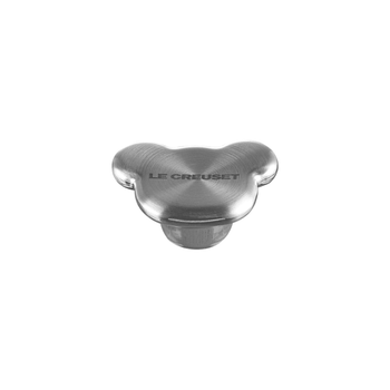 Bouton Le Creuset en acier inoxydable - Ours - Argent - 5 cm