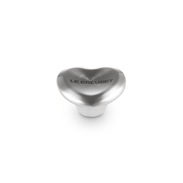 Le Creuset - RVS Knop - Hart - Zilver - 5 cm Le Creuset 