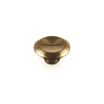 Bouton Le Creuset en acier inoxydable - Rond - Doré - 5 cm