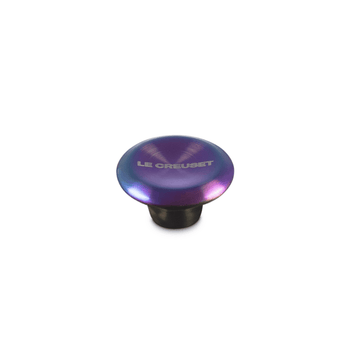 Bouton Le Creuset en acier inoxydable - Rond - Holographique - 6 cm