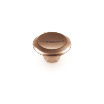 Bouton Le Creuset en acier inoxydable, rond, couleur cuivre, 5 cm