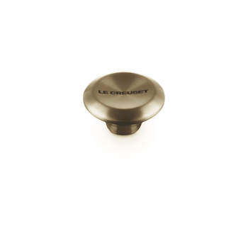 Bouton Le Creuset en acier inoxydable - Rond - Or clair - 6 cm