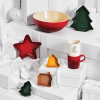 Le Creuset - Ensemble de 4 bols de Noël en faïence Le Creuset