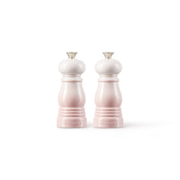 Le Creuset - Set van 2 Kleine Molens Shell Pink 11cm Peper- en Zoutmolen set Le Creuset 