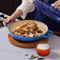 Le Creuset - Signature Campagnard Braadpan Azure 30 cm Braadpan Le Creuset 