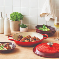 Le Creuset - Signature Campagnard Braadpan Kersenrood 30 cm Braadpan Le Creuset 
